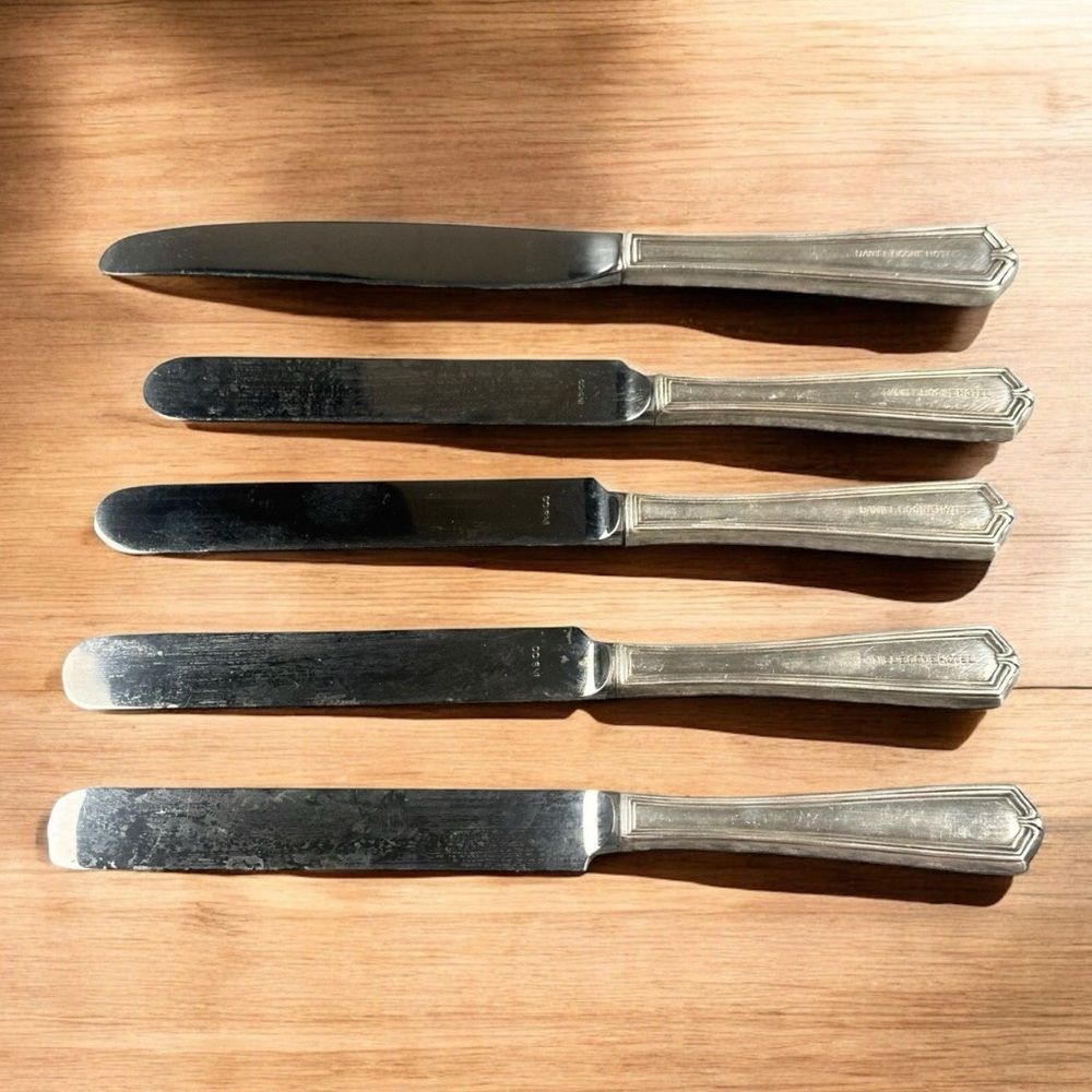 Set Of 5 Daniel Boone Hotel Knives Charleston WV